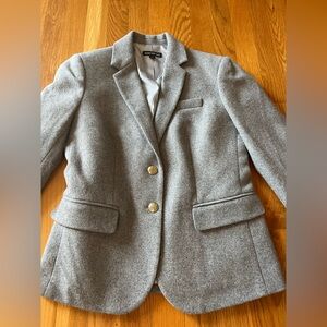 J.Crew Factory Gray Wool School Boy Blazer. Size 2. Excellent Condition